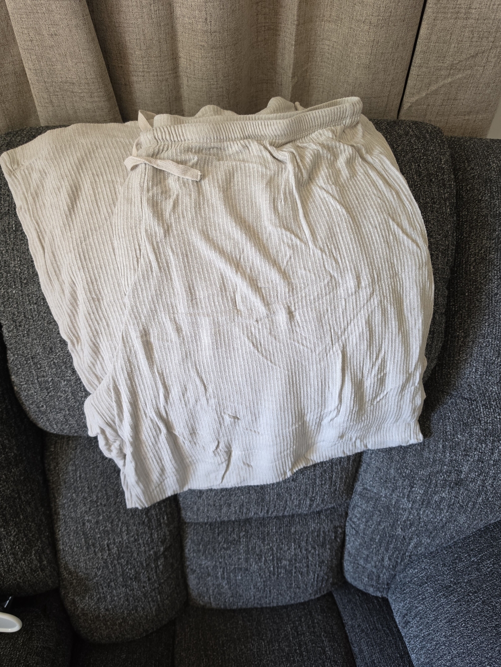 Auden Ribbed Lounge Pants - Cream